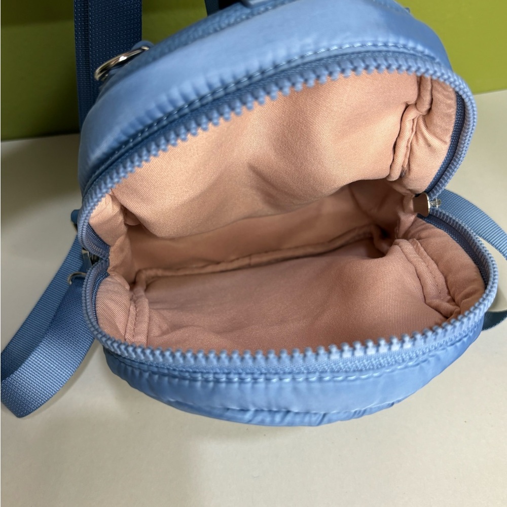 Mini Puffer Backpack Handbag Blue - Picture 6 of 6